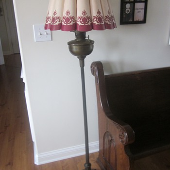 Aladdin Floor Lamp With John Paul Fluted Shade - Lamps