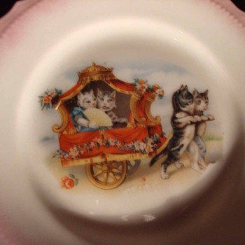 Child's Victorian Cat Porcelain Tea Set - Animals
