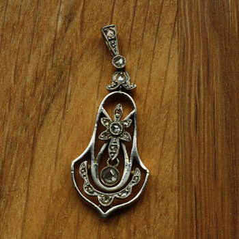  Silver on gold pendant