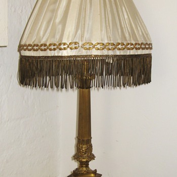 Two Lamps Bronze and Wood - Lamps