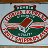 Florida Express Fruit Shippers Member Sign Double Sided