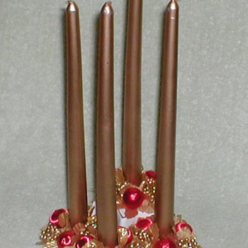 Christmas Candles Centerpiece - Christmas