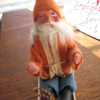 santa claus in his sled - Christmas