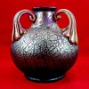 Loetz Three Handled Blue Mimosa Vase c. 1900