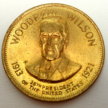 Woodrow Wilson Copper Commerative Coin 1913-1921 - US Coins