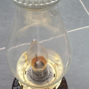 Oil Lamp Which was converted to electric lamp