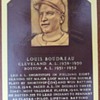 HOF postcard autographed by Lou Boudreau