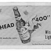 1950 Fox Head "400" Beer Advertisement