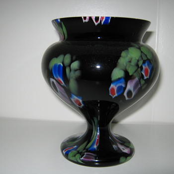Czechoslovakia Glass Millefiori / Murrine vase  Kralik - Art Glass