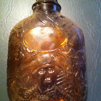 historical theme amber flask