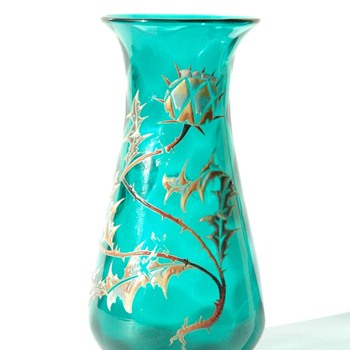 stunning art nouveau vase by vallerysthal circa 1895-1905 - Art Glass