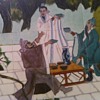 Art Tile Mural Of Three Chinese Men