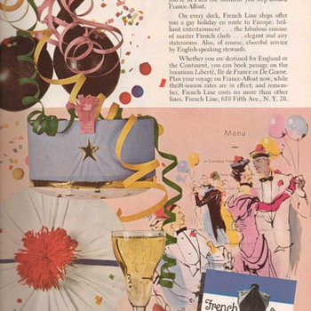 1951 - French Line Advertisement