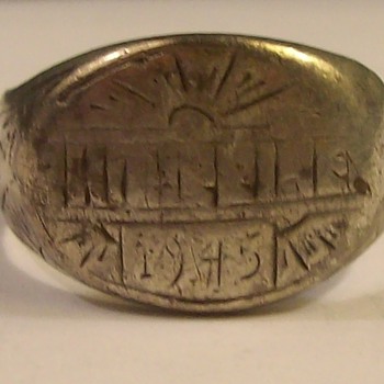 Silver Army Service Ring from the Philippines 1945