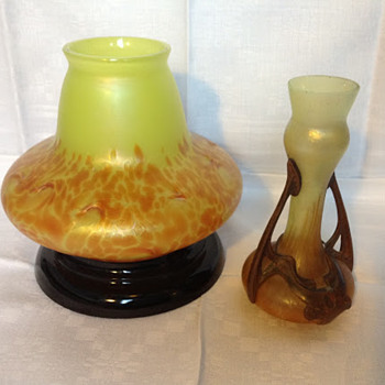 Kralik Helios and the Poschinger variant - I think!  - Art Glass