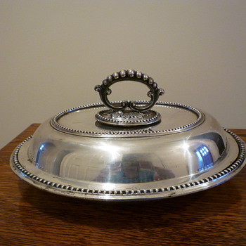 Edwardian? silver/silver plate serving dish - Sterling Silver