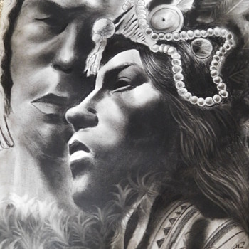 2 Peruvian Drawings - One signed. One unfinished. - Graphite- Artist Guess? - Visual Art