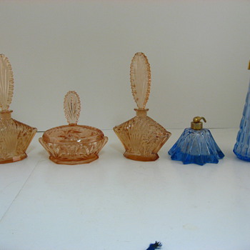 Some different Czech perfumes - Art Glass