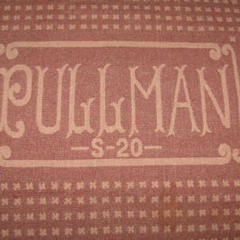 VINTAGE PULLMAN TRAIN WOOL BLANKET