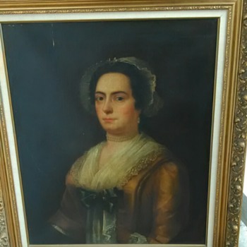 Goodwill Find! Large Oil Painting of Dutchess but who? - Visual Art