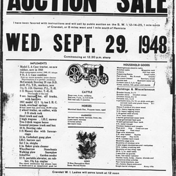Auction Sale Poster