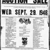Auction Sale Poster