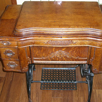 White Family Rotary Treddle Sewing Machine