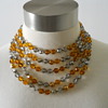 Marvella Smoke and Amber Crystal Necklace
