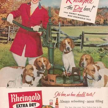 1955 Rheingold Lager Advertisement 3 - Advertising