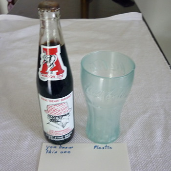 Coke soda fountain glass & bottle