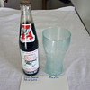 Coke soda fountain glass & bottle