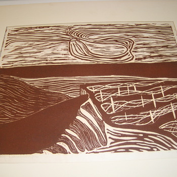 Woodcut print