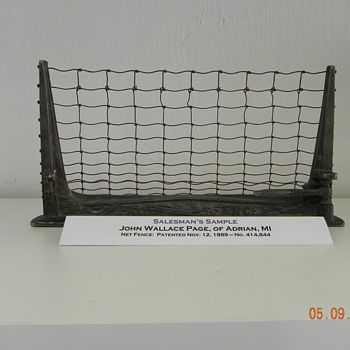 NET FENCE - SALESMAN'S SAMPLE - Advertising