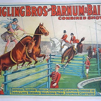 Leaping Horses - Ringling Bros and Barnum & Bailey c.1929
