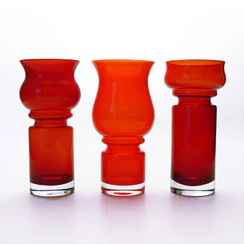 TULPPAANI vases, Tamara Aladin (Riihimäki lasi Oy, 1971) - Art Glass