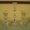 Art Deco Glass Candlesticks