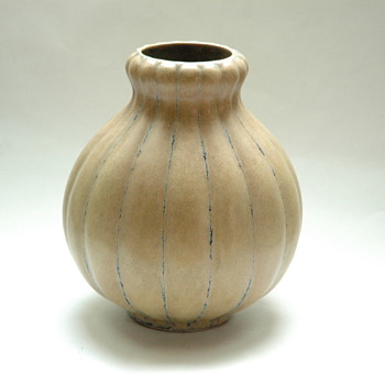 french art deco vase - louis lourioux - foëcy - Art Deco