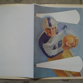 Football Score card 1950S - Coca-Cola
