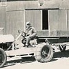 old car turned tractor/truck/buzzsaw
