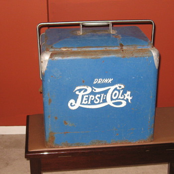 1940's-50's Pepsi Cola Picnic Cooler - Advertising