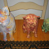SET OF OLD PIGGY BANKS