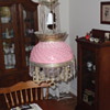 Old oil hanging Hobnail lamp(electrified)
