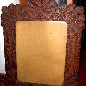 great tramp art frame i found in germany