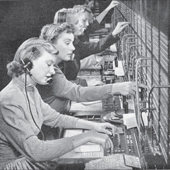 Chesapeake and Potomac Telephone Company Operators Photo, Circa 1951 - Telephones