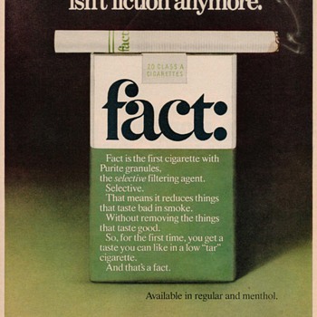 1976 - FACT: Cigarettes Advertisement