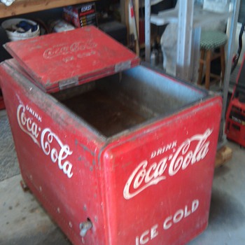 coke ice chest