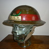 British WWII Senior Mines/Rescue Officer steel helmet.