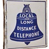 Local and Long Distance Porcelain Sign