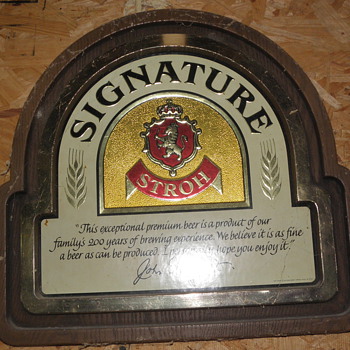 old orginal bar signs - Advertising