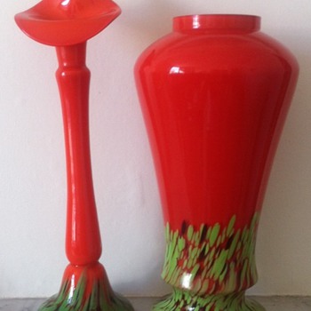 ID for tango Jack in the pulpit vase ?Ruckl - Art Glass